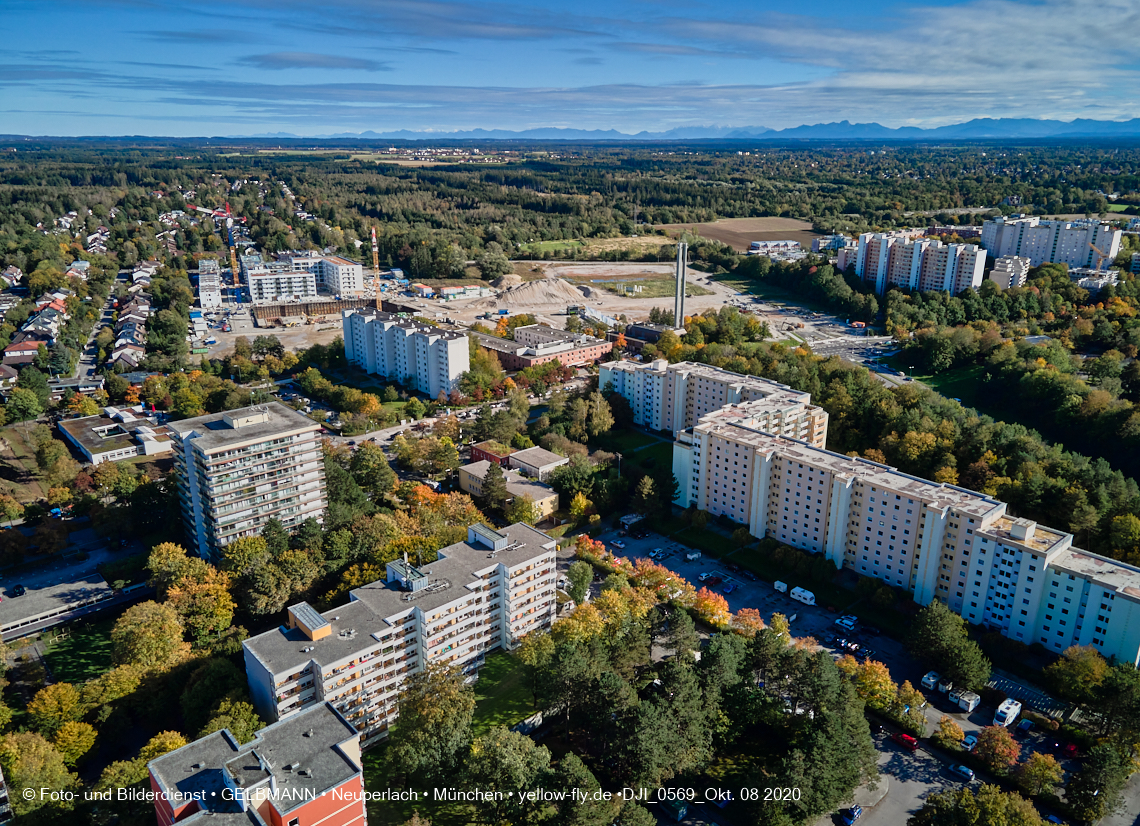 09.10.2020 - Baustelle Alexisqaurtier und Pandion Verde in Neuperlach